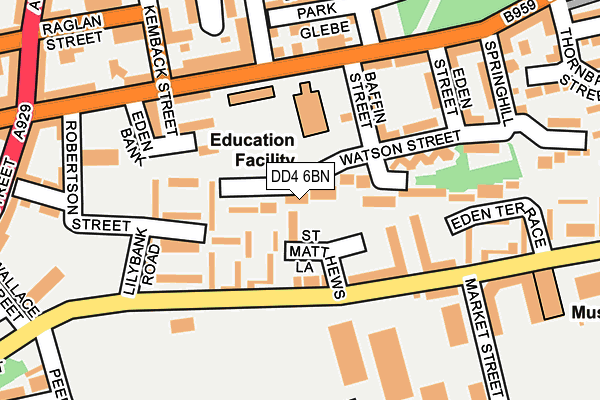 DD4 6BN map - OS OpenMap – Local (Ordnance Survey)