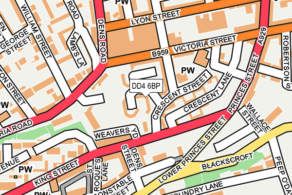 DD4 6BP map - OS OpenMap – Local (Ordnance Survey)