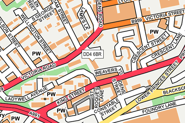 DD4 6BR map - OS OpenMap – Local (Ordnance Survey)