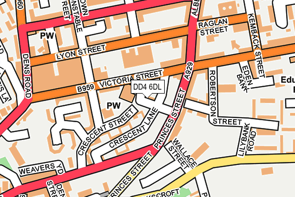 DD4 6DL map - OS OpenMap – Local (Ordnance Survey)