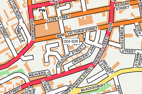 DD4 6DR map - OS OpenMap – Local (Ordnance Survey)