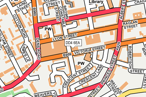 DD4 6EA map - OS OpenMap – Local (Ordnance Survey)