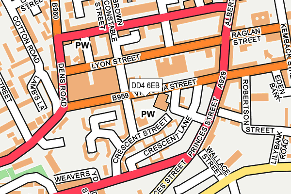 DD4 6EB map - OS OpenMap – Local (Ordnance Survey)