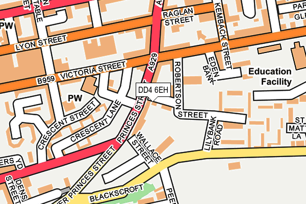DD4 6EH map - OS OpenMap – Local (Ordnance Survey)