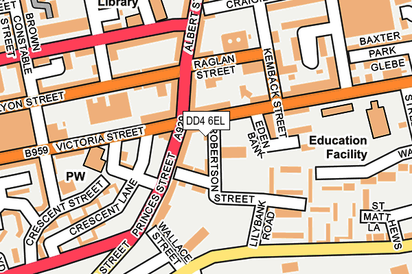DD4 6EL map - OS OpenMap – Local (Ordnance Survey)