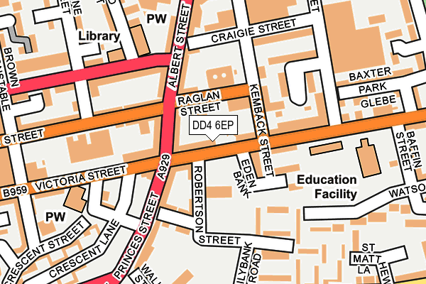 DD4 6EP map - OS OpenMap – Local (Ordnance Survey)