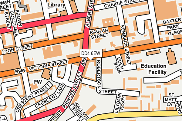 DD4 6EW map - OS OpenMap – Local (Ordnance Survey)