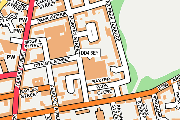 DD4 6EY map - OS OpenMap – Local (Ordnance Survey)