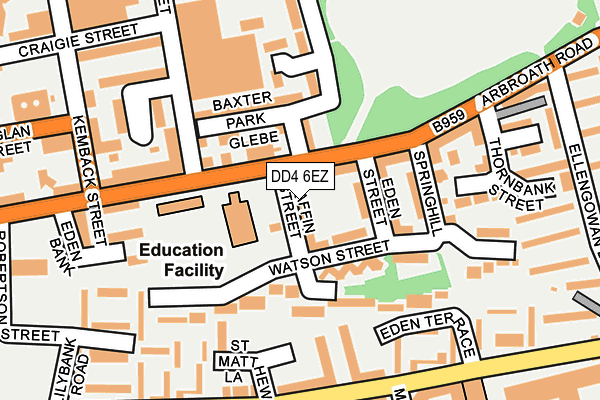 DD4 6EZ map - OS OpenMap – Local (Ordnance Survey)