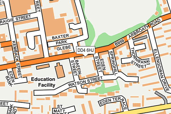 DD4 6HJ map - OS OpenMap – Local (Ordnance Survey)