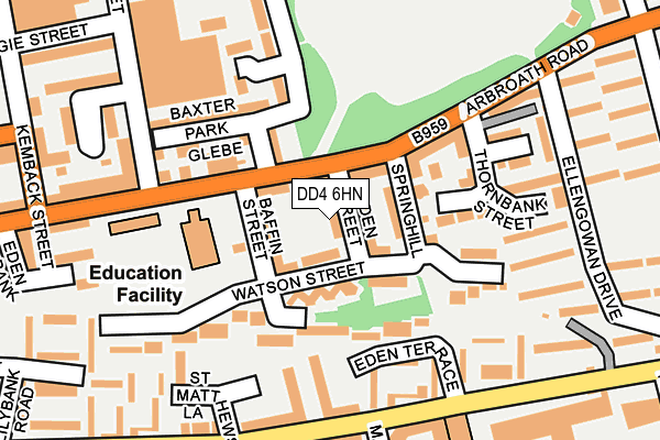 DD4 6HN map - OS OpenMap – Local (Ordnance Survey)