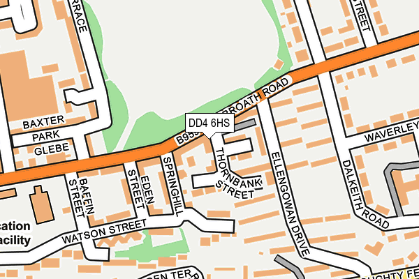 DD4 6HS map - OS OpenMap – Local (Ordnance Survey)