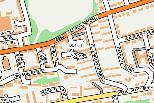DD4 6HT map - OS OpenMap – Local (Ordnance Survey)