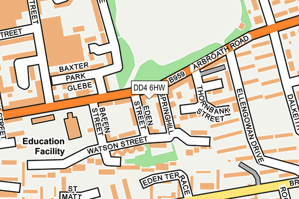 DD4 6HW map - OS OpenMap – Local (Ordnance Survey)