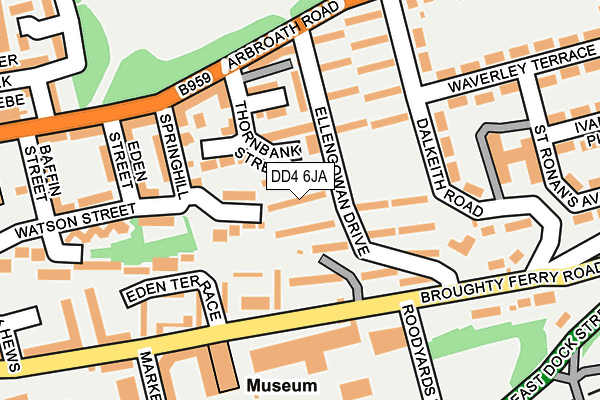 DD4 6JA map - OS OpenMap – Local (Ordnance Survey)