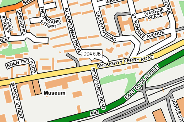 DD4 6JB map - OS OpenMap – Local (Ordnance Survey)