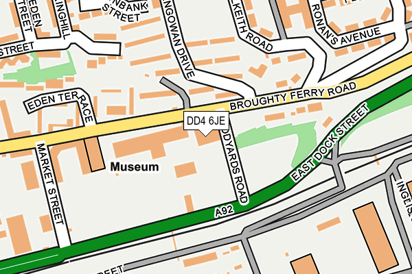 DD4 6JE map - OS OpenMap – Local (Ordnance Survey)