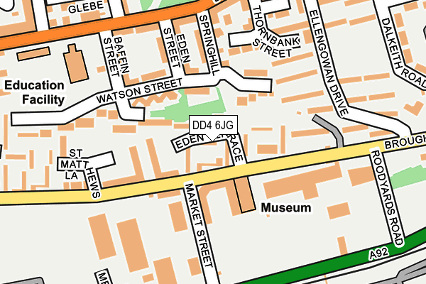 DD4 6JG map - OS OpenMap – Local (Ordnance Survey)