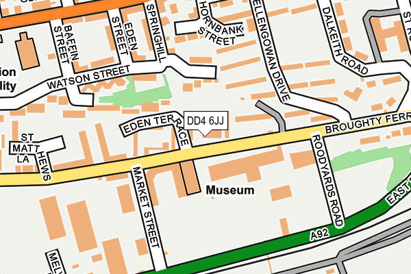 DD4 6JJ map - OS OpenMap – Local (Ordnance Survey)