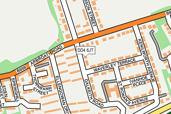 DD4 6JT map - OS OpenMap – Local (Ordnance Survey)