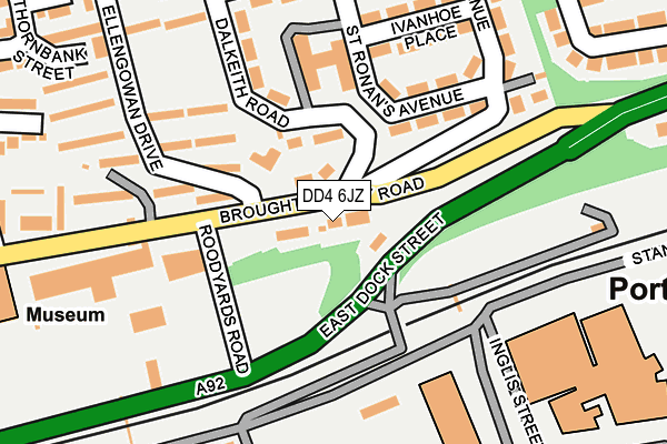 DD4 6JZ map - OS OpenMap – Local (Ordnance Survey)