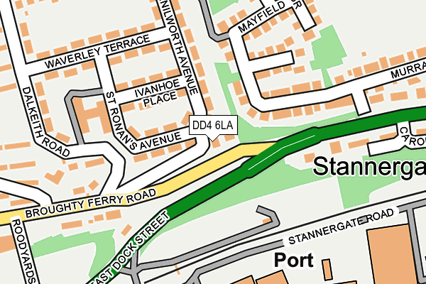 DD4 6LA map - OS OpenMap – Local (Ordnance Survey)