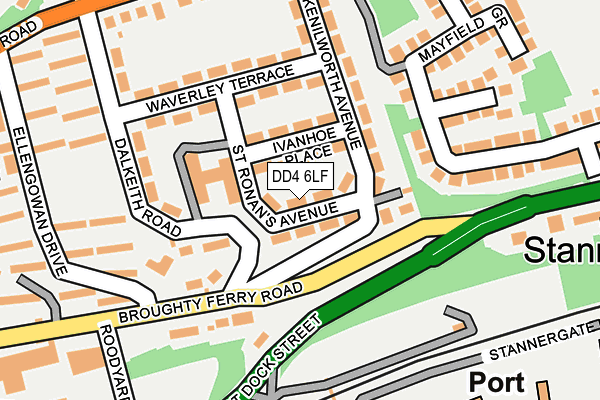 DD4 6LF map - OS OpenMap – Local (Ordnance Survey)