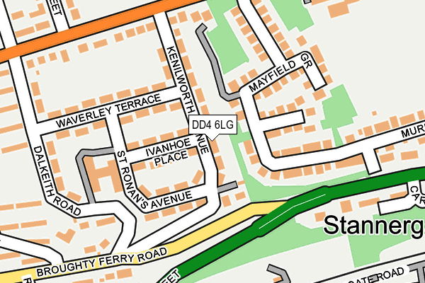 DD4 6LG map - OS OpenMap – Local (Ordnance Survey)