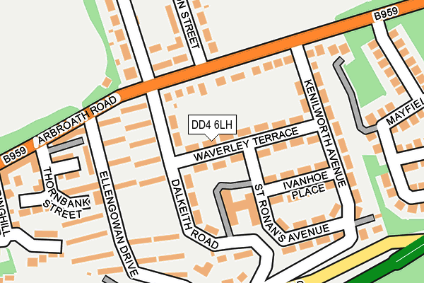 DD4 6LH map - OS OpenMap – Local (Ordnance Survey)