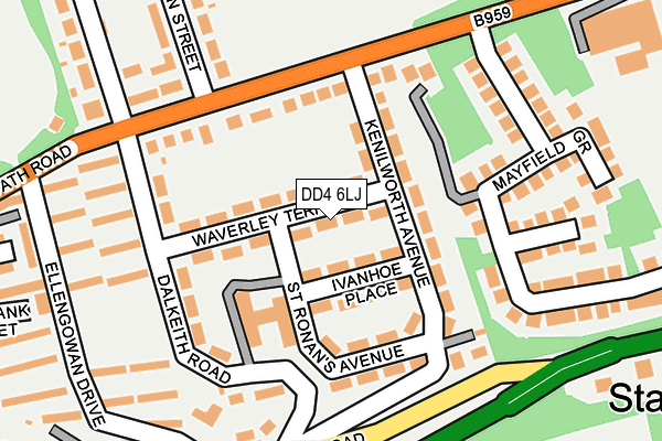 DD4 6LJ map - OS OpenMap – Local (Ordnance Survey)
