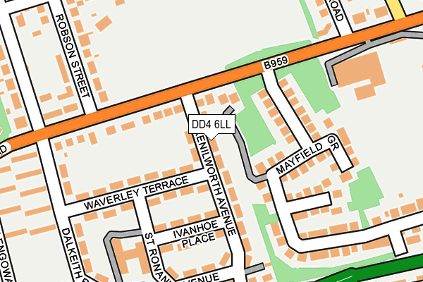 DD4 6LL map - OS OpenMap – Local (Ordnance Survey)