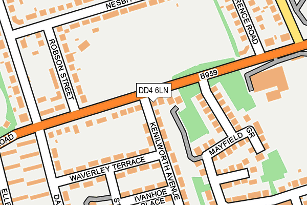 DD4 6LN map - OS OpenMap – Local (Ordnance Survey)
