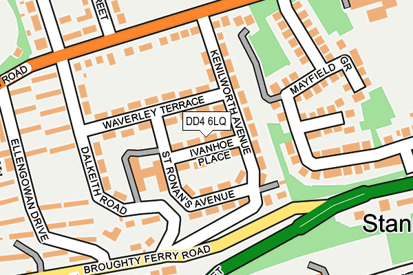 DD4 6LQ map - OS OpenMap – Local (Ordnance Survey)