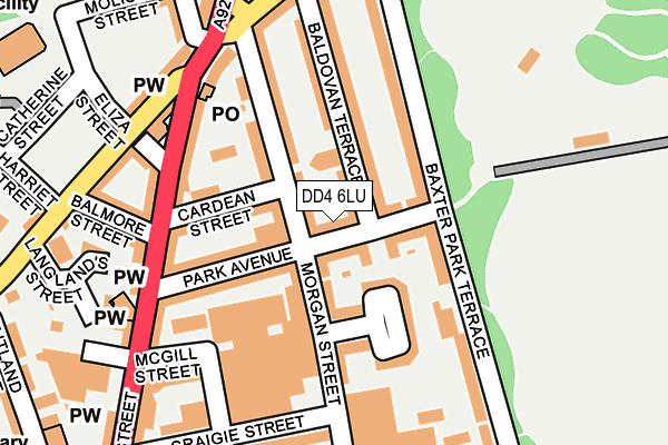 DD4 6LU map - OS OpenMap – Local (Ordnance Survey)