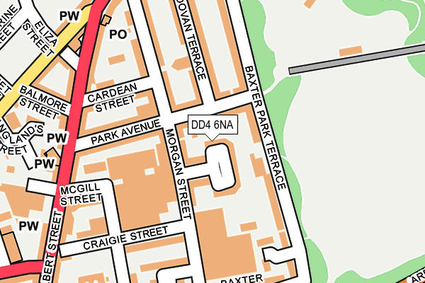 DD4 6NA map - OS OpenMap – Local (Ordnance Survey)