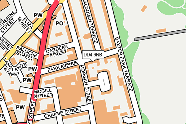 DD4 6NB map - OS OpenMap – Local (Ordnance Survey)