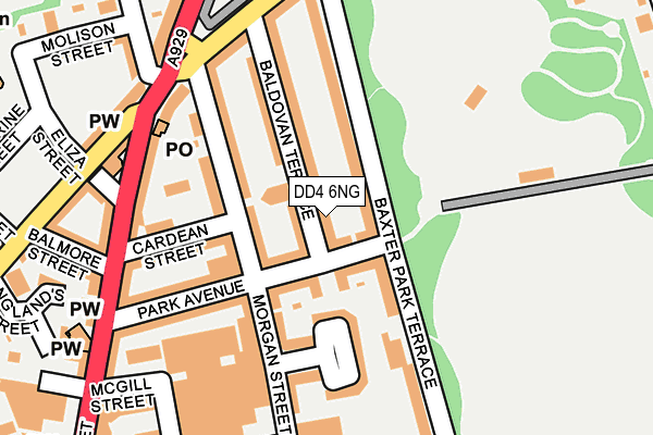DD4 6NG map - OS OpenMap – Local (Ordnance Survey)