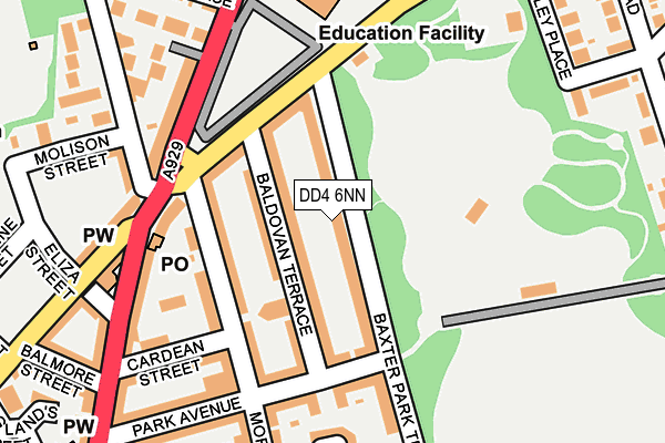 DD4 6NN map - OS OpenMap – Local (Ordnance Survey)