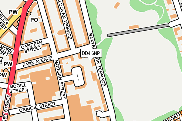 DD4 6NP map - OS OpenMap – Local (Ordnance Survey)