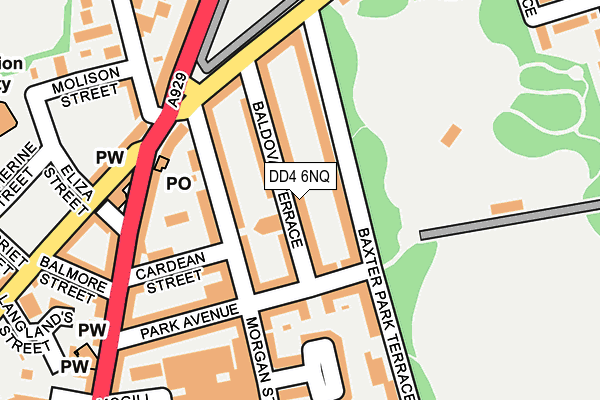 DD4 6NQ map - OS OpenMap – Local (Ordnance Survey)
