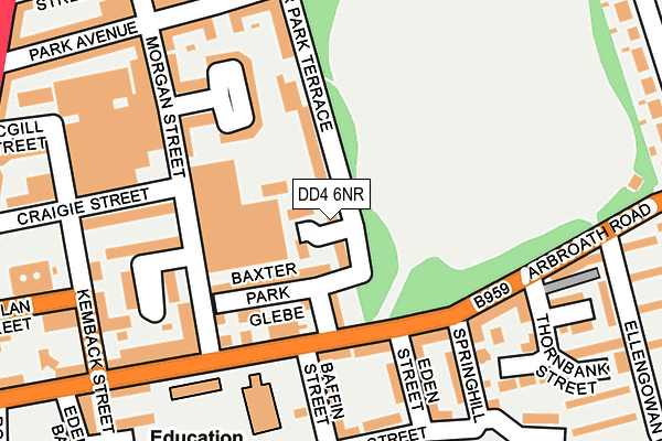 DD4 6NR map - OS OpenMap – Local (Ordnance Survey)