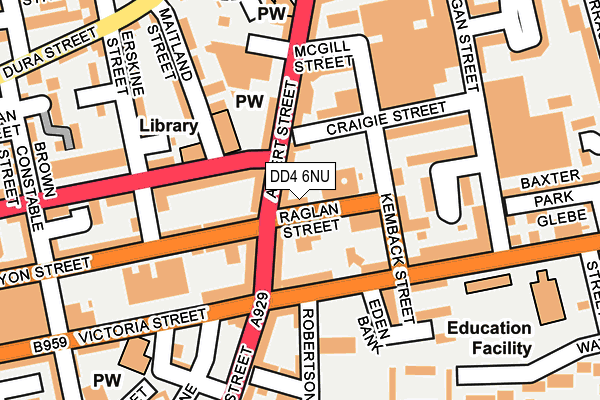 DD4 6NU map - OS OpenMap – Local (Ordnance Survey)