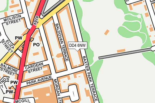 DD4 6NW map - OS OpenMap – Local (Ordnance Survey)
