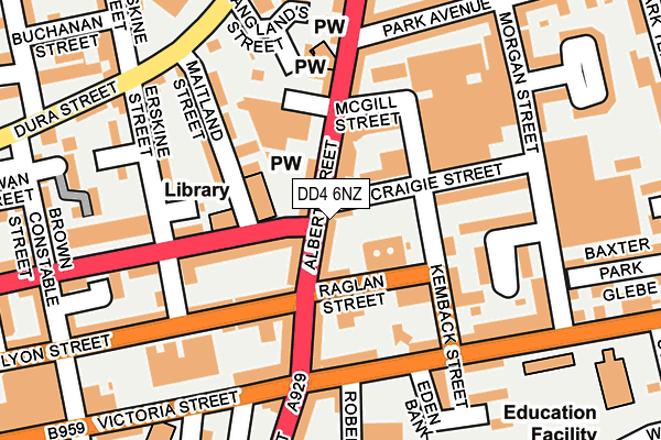 DD4 6NZ map - OS OpenMap – Local (Ordnance Survey)