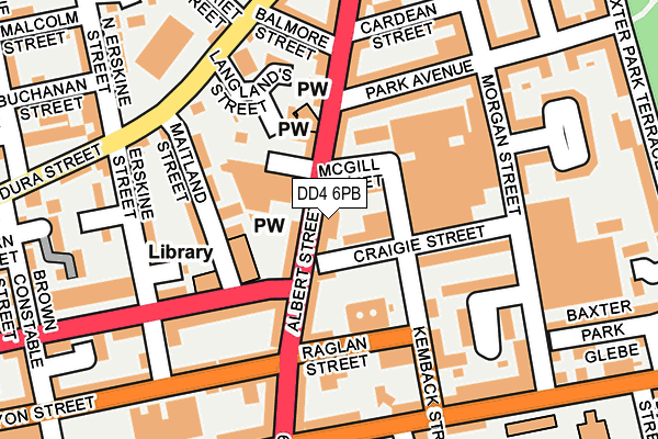 DD4 6PB map - OS OpenMap – Local (Ordnance Survey)