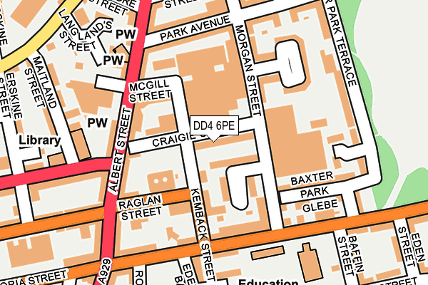 DD4 6PE map - OS OpenMap – Local (Ordnance Survey)