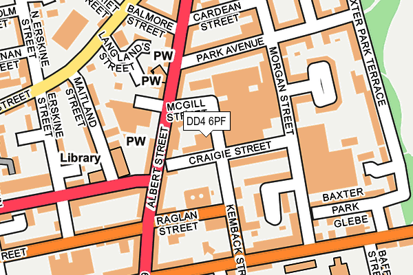 DD4 6PF map - OS OpenMap – Local (Ordnance Survey)