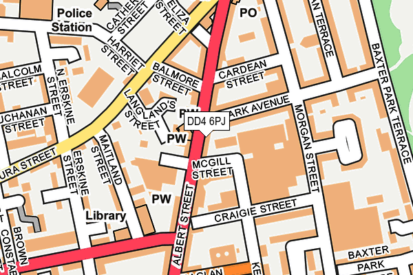 DD4 6PJ map - OS OpenMap – Local (Ordnance Survey)