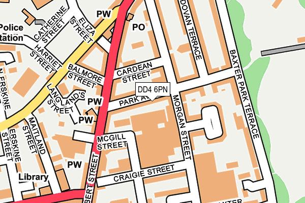 DD4 6PN map - OS OpenMap – Local (Ordnance Survey)