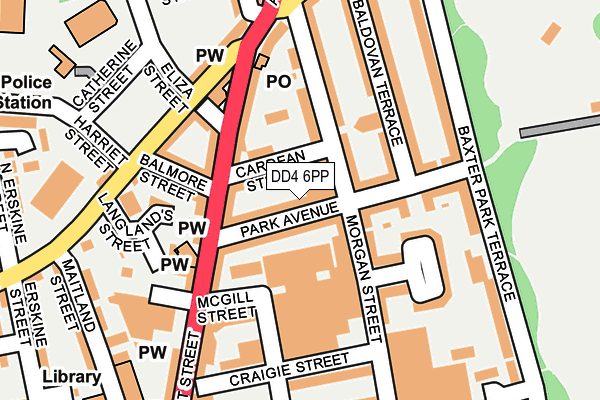 DD4 6PP map - OS OpenMap – Local (Ordnance Survey)